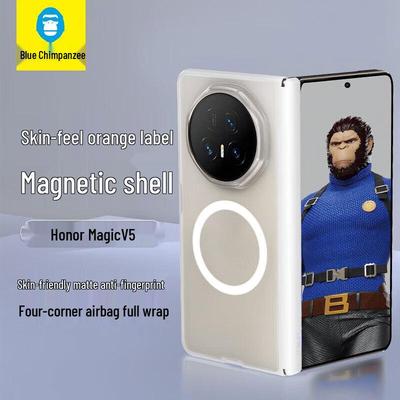 Etui ochronne na zawias Honor Magic V5 o fakturze skóry