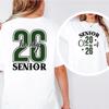 Class of 2026 Senior T Shirt, Senior Shirt, Graduation T Shirt, 2026 Graduate