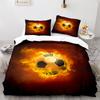 Soccer Duvet Cover Set Football Sport Galaxy Background Polyester Comforter Cover King Queen Twin Full Size For Kids Boys Girl