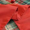 Holiday Home Table Linens Retro Plaid Christmas Runner, Red Ruffled Trim Decorative Mat, Classic British Style Flag & Green Mat for Dining,