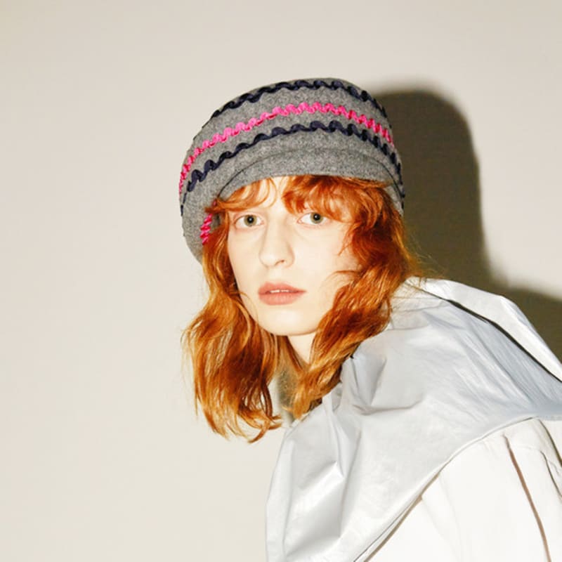 ACONTT Wool Jersey Wave Beret - GR