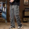 POUM Men's Cotton American Style Cargo Parachute Pants