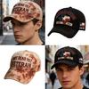 Trendy Baseball Hat With Embroidery Adjustable Strap Design Lightweight Polyester Unisex Sun Protection