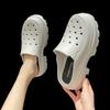 Fashion Mules Shoes Slides Home House Thick Women's Slippers and Ladies Sandals Summer 2024 with Heel Black Platform Wholesale Sale W