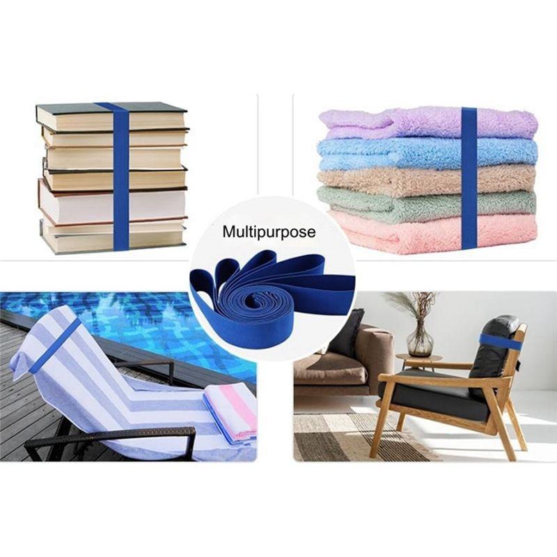M-Modern-E Towel Bands, Craber For Beach Chair, Rubber Towel Clips For Pool Chair, Must Haves Beach & Cruise Easy To Use High Gu