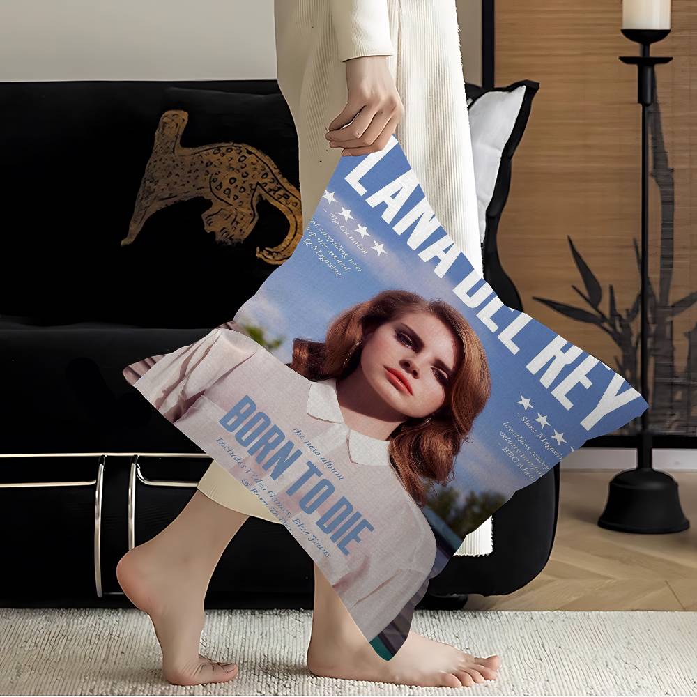 Black And Pink Lana Del Rey Personalized Pillow Cover Kids Bedroom Wild Party Decor Pillowcase Kid Birthday Shower Gift