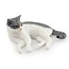 Solid Simulation Animal Model Lying Orange Cat Figurine Cute Desktop Decoration Mini Pet Cat Model Ornament