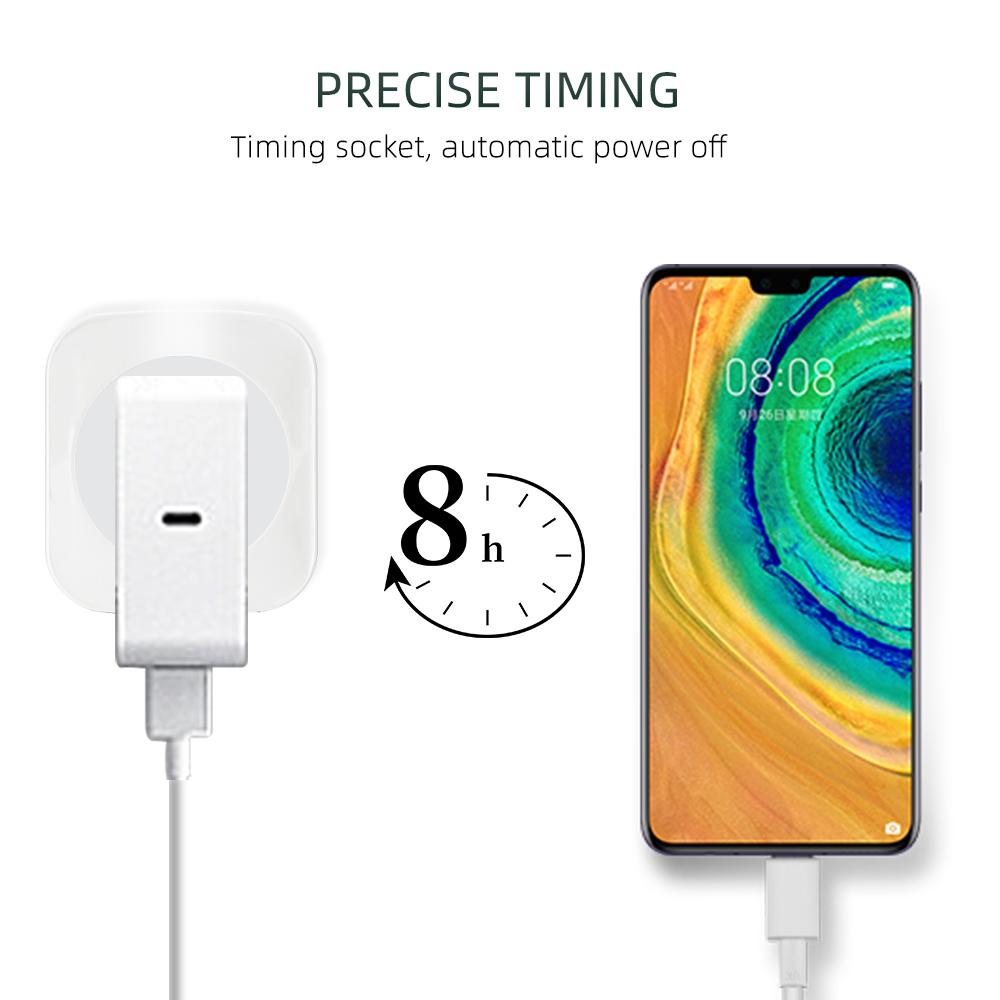 Tuya WiFi Smart Plug 16A EU Plug Socket Power Monitor Timing Function Outlet Safety Socket Works With Google Home Alexa