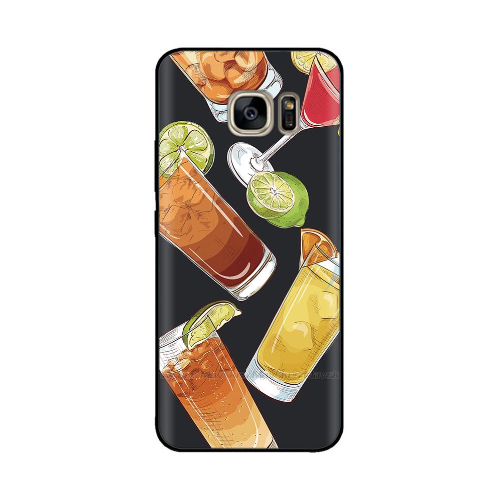 Black Silicone Case For Samsung Galaxy S6 Edge Case Soft TPU Cover For Samsung Galaxy S6 S 6 Edge Case Cover Bumper Coque Para