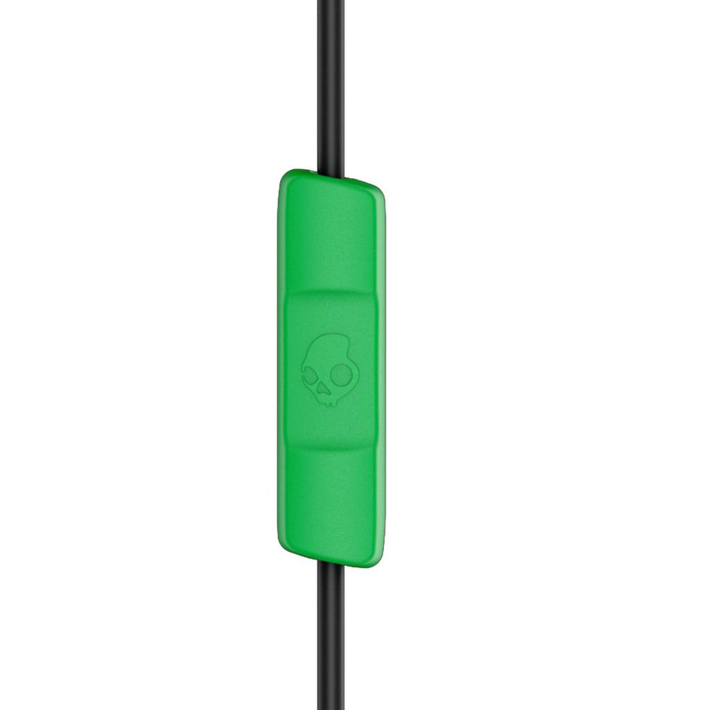 SkullCandy JIB Green control and microphone Canal earphones S2DUY-L102 [Remote compatible]