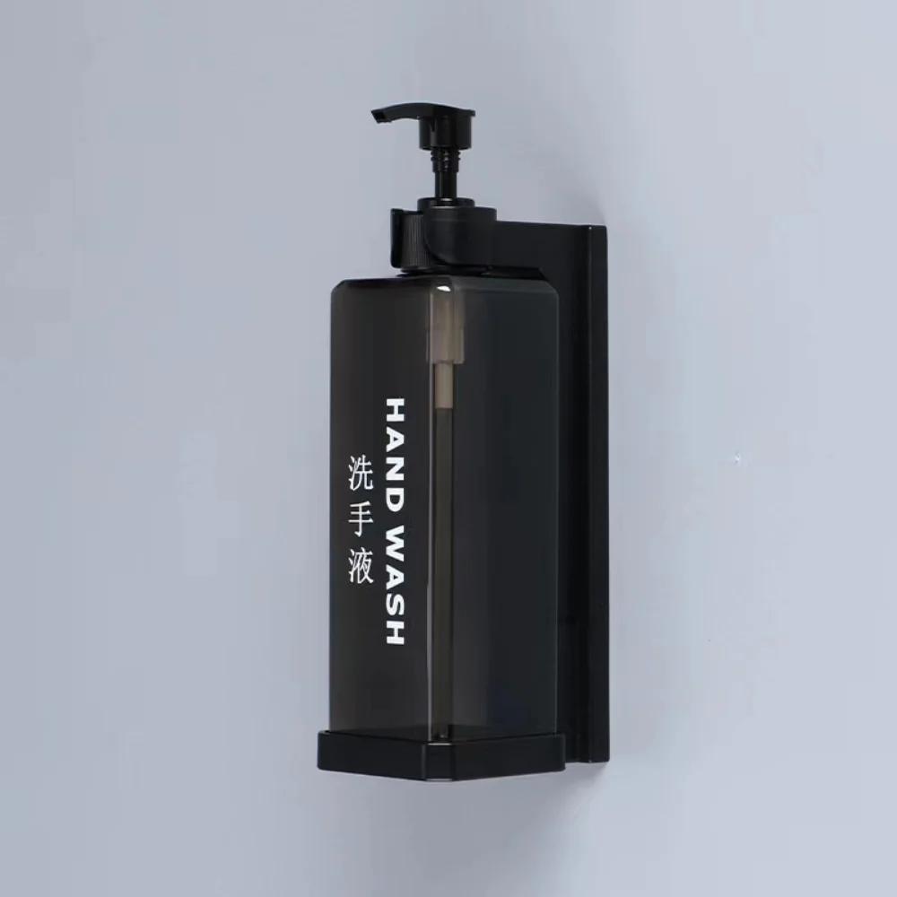 Manual Press Soap Dispenser Light Luxury Bathroom Hotel Multi-head Wall-mounted Shampoo and Shower Gel Holder 500ml