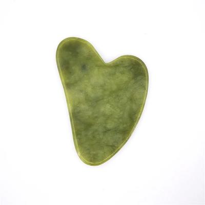 Grüne Natürliche Jade Guasha Schabplatte Gua Sha Massagegerät Gesicht Meridian Schabplatte Stück Massage Werkzeuge Arm Massage Werkzeug