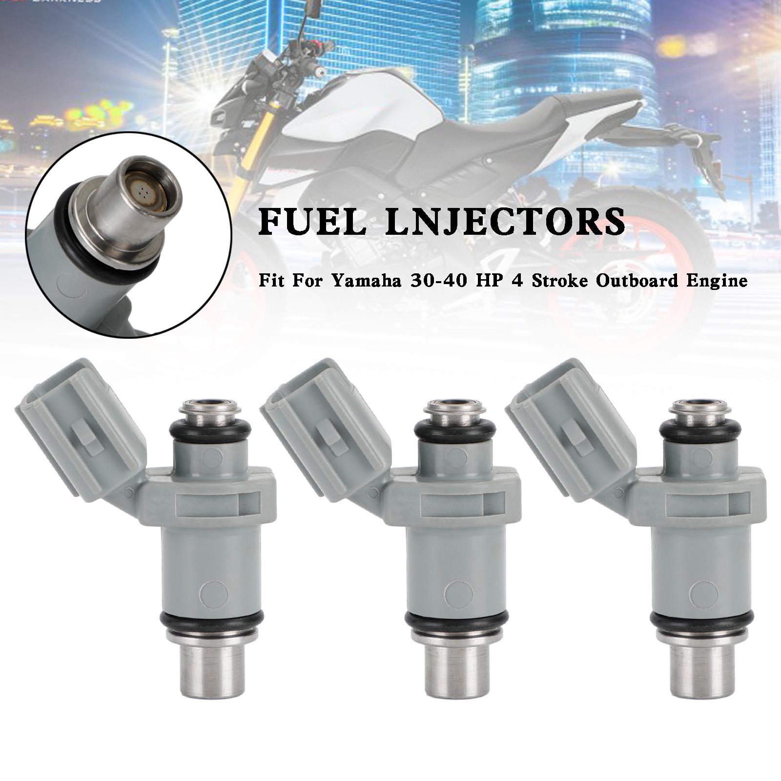 

3 ШТ. Топливные форсунки для подвесного мотора Yamaha F 30 л.с. 40 л.с. 4-тактный 6BG-13761-00