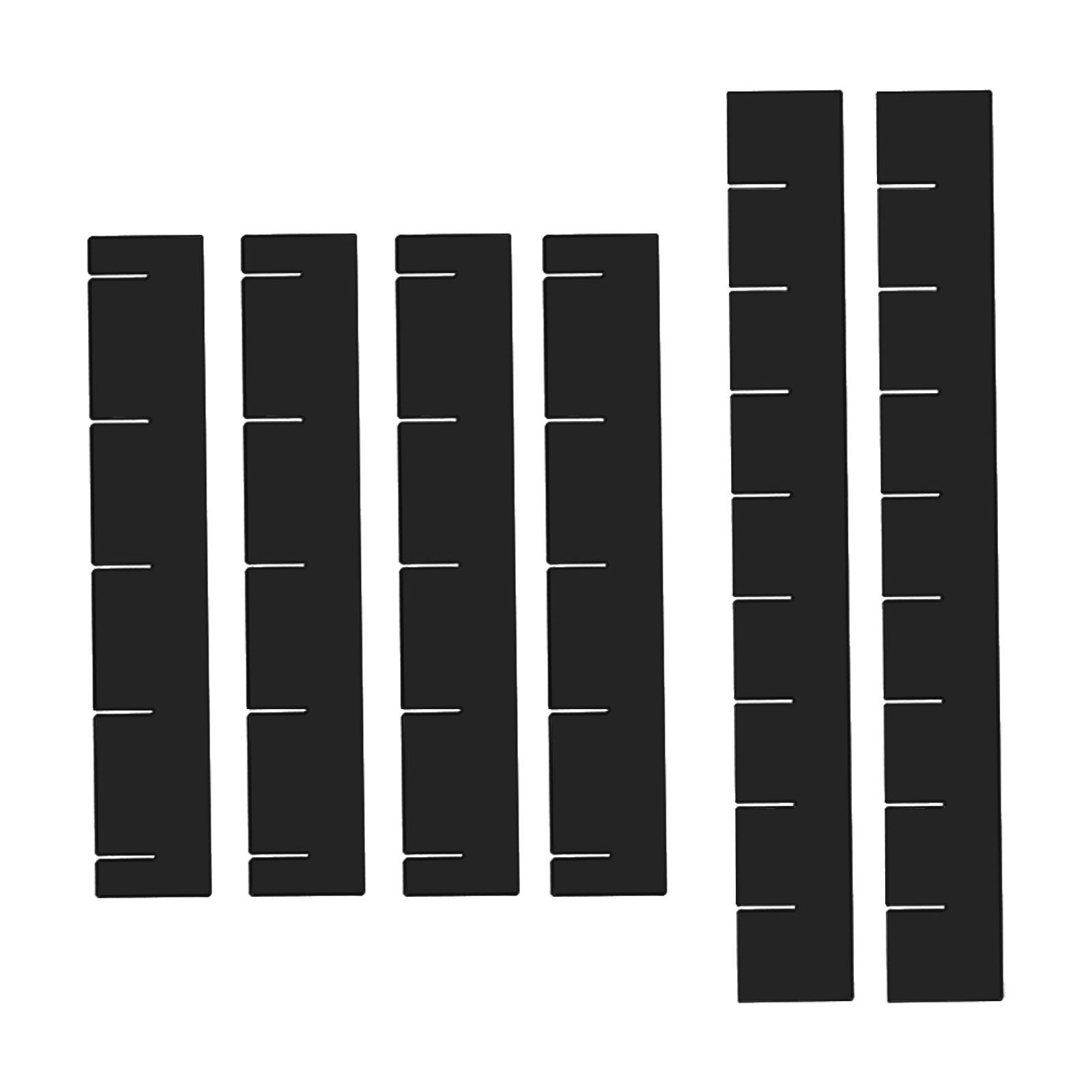 

6Pcs Drawer Dividers Organizer Keep Tidy for Office Supplies Make up Clothes чорний