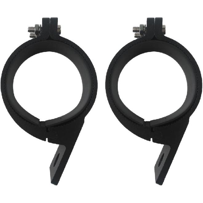 Audak 1 Pair 2.5 Inch Aluminum Mounting Bracket Tube Clamp For Bullbar Roof Rack Roll Cage (63.5-66Mm/2.5-2.6 Inch Adjustable)