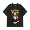 275 GSM Washed T-shirts 100% Cotton Tokyo Revengers V2 Print Unisex Heavy Cotton T Shirt