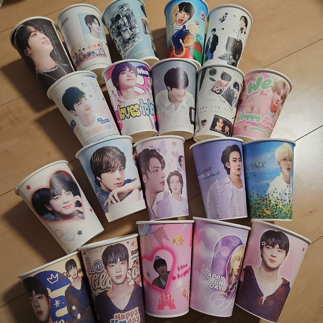 

[USED] BTS JIN Cup Holder Birthday Cafe