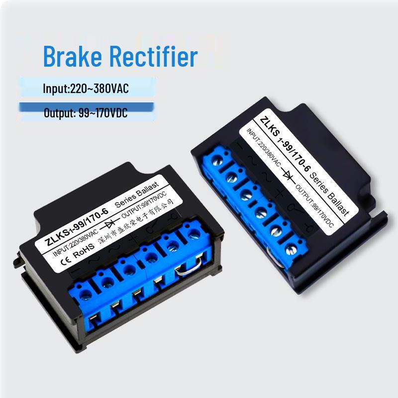 ZL Electromagnetic Brake Rectifier 220/380VAC To 99V/170VDC Power Module - Model ZLKS1-99/170-6