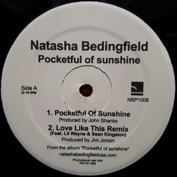 

12inch Record NATASHA BEDINGFIELD - Pocketful Of Sunshine NBP1006 Phonogenic US Pop Used