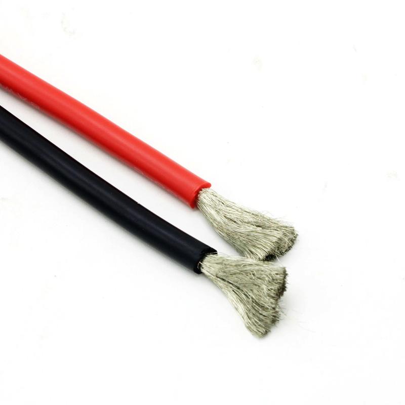 10 meter/lot Super Soft Silicone red black Wire 10 12 14 16 18 20 22 24 26 AWG Heat-resistant Cable (5mred and 5mblack) color