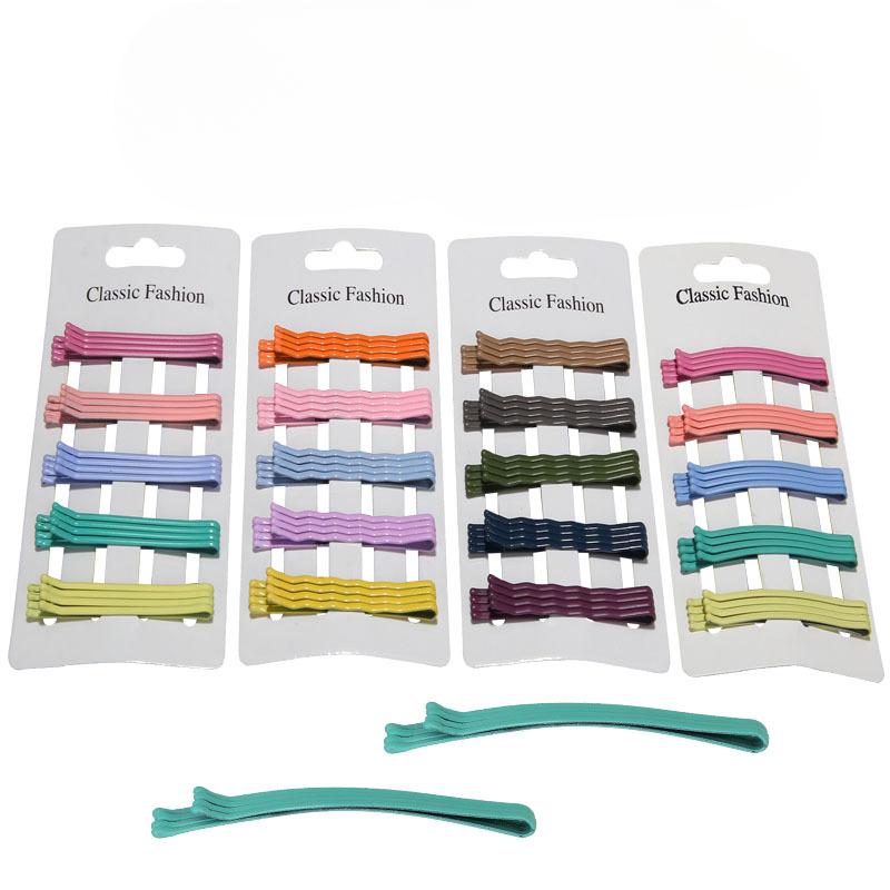 

Summer Colorful Wavy Straight Steel Clips for Women s Hairpins with Hairpins That Won t Peel Off Paint and Are Versatile 619#