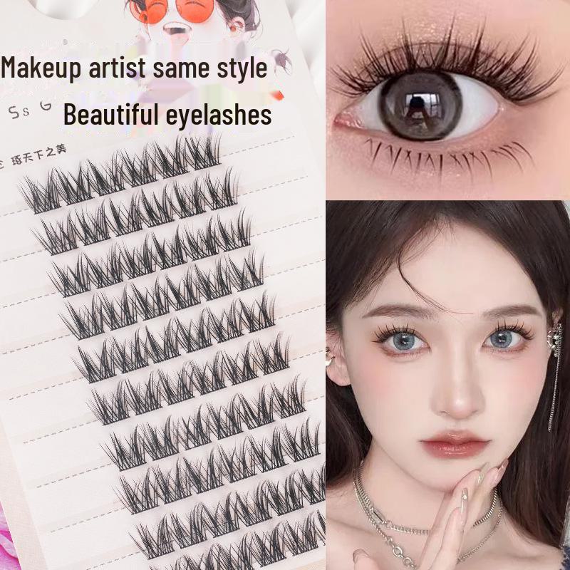 

Накладные ресницы Naughty Elf Comic Sense: 10 рядов сегментированных тонких стеблей, большая вместимость для идеального внешнего вида