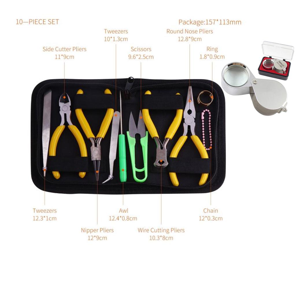 Pocket Loupe Magnifier Jewelry Magnifying Glass Foldable Diamond Lupa Triplet Jewelers Eye Glass Tool Reading Magnifier