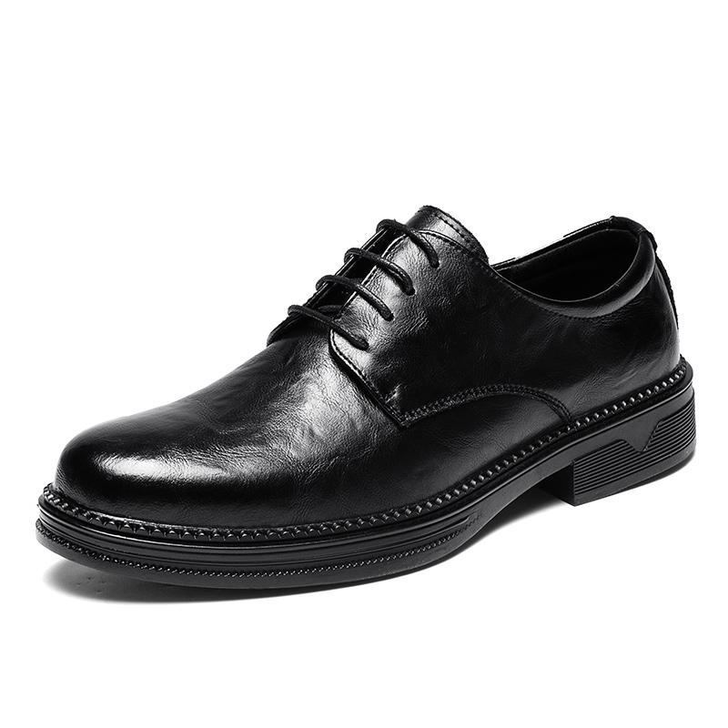 

Брендовые кожаные туфли, черные мужские, дышащие, мягкие, кожаные, с мягкой подошвой, весна-осень, лучший мужчина, деловая, официальная одежда, повседневная обувь 44 чёрный