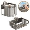 Square/Circular Wall Mounted Storage Rack Non Perforated Tissue Roll Dispenser  Shampoo