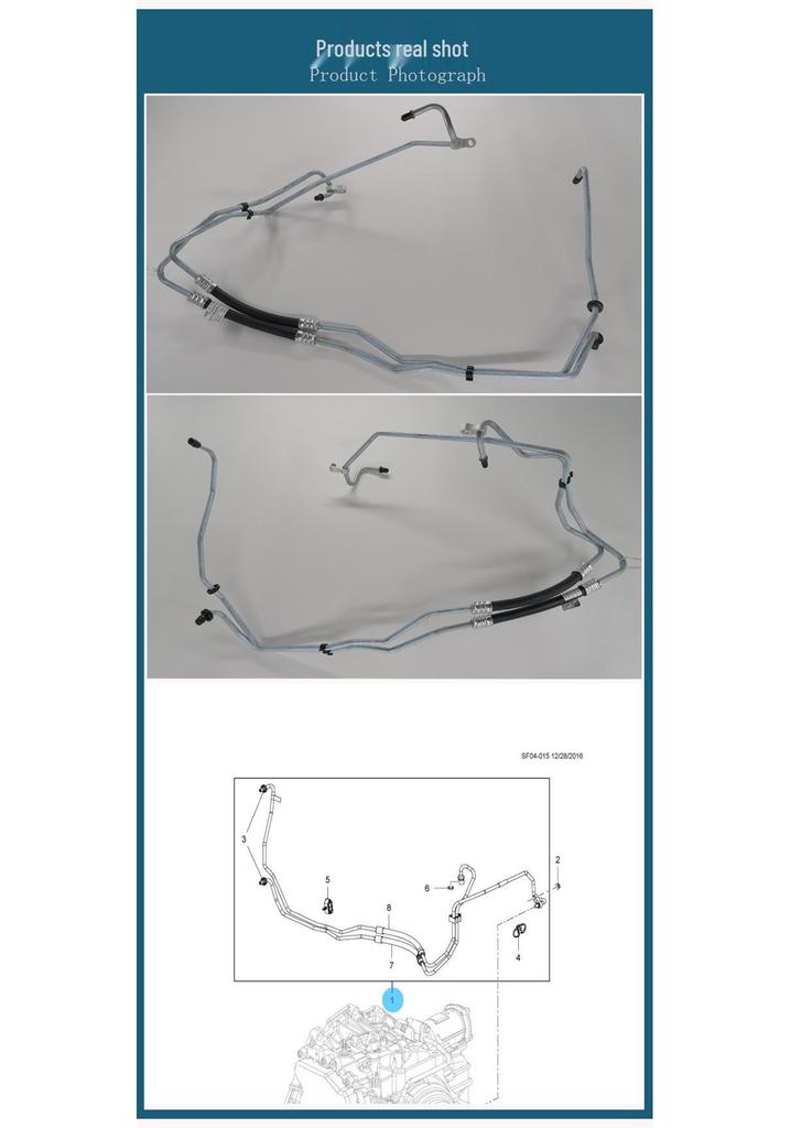 Chevrolet Malibu 1.5T Transmission Oil Cooler Filter Hoses