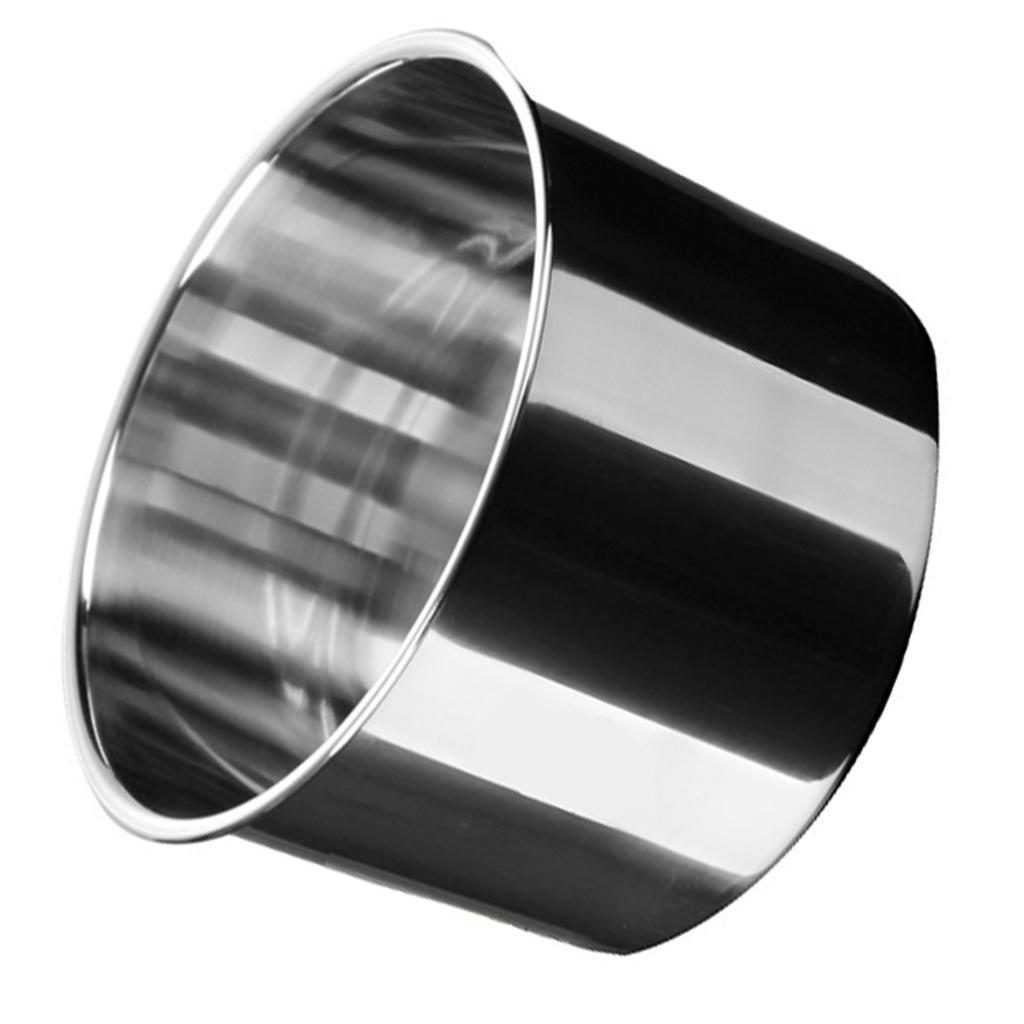 Stainless Steel Oil Storage Tank Multifunctional Durable Round Seasoning Bowl with Lid for Home Kitchen