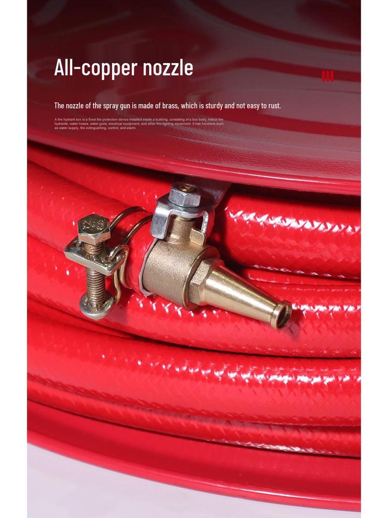 Lightweight High-Pressure Fire Hose Reel: Easy Storage, Quick Extinguishing for Home & Commercial Use