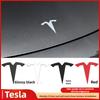 VKYA1 3d ABS Chrome Black Red Logo Dual Motor Emblem Letters Car Trunk Badge For Tesla Model Y 3 X S Dual Motor Sticker Accessories