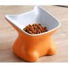 Ragdollcat Raised Cat Food Bowl, Stress Free, Backflow Prevention, Dishwasher and Microwave Safe (Small Orange)