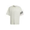 Men's Originals SS22 Stripe Casual Sports Short Sleeve White T-Shirt HM1874