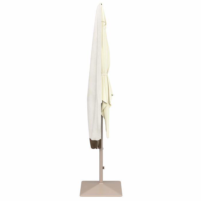 Housse de parasol beige 193 cm - polyester imperméable avec sangles et protection anti-éclaboussures
