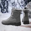 Winter Men's High-top Snow Boots Outdoor Warm Plush Shoes Plus Size 39-47