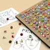 291 Pieces National Flag Thumb Tacks with Country Map Christmas Gifts