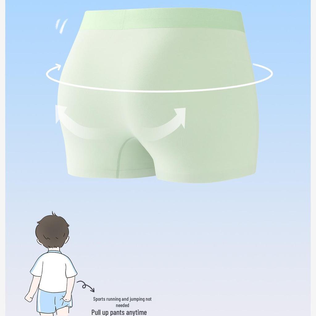 Modal Teen Underwear: A-Class Antibacterial, Skin-Friendly, Breathable Boxer Briefs for Puberty.