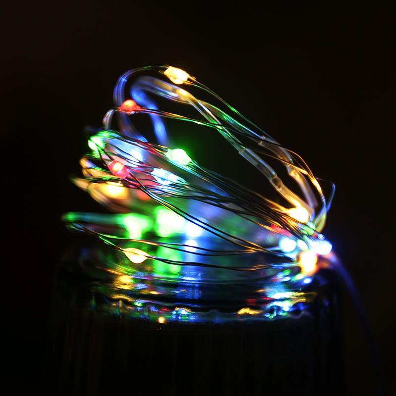 Outdoor Solar Copper Wire String Lights for Festivals and Parks