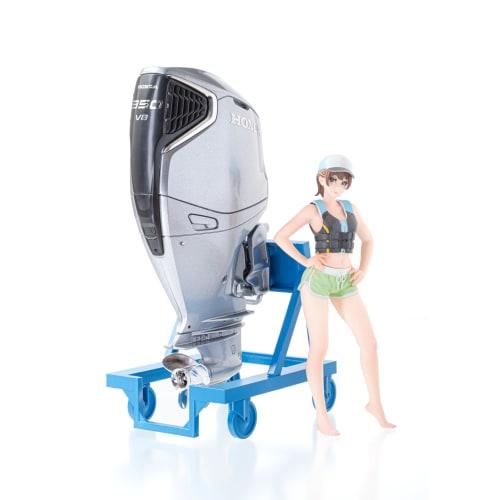 

PLAMAX MF 88 minimum factory Minori with Honda BF350 outboard motor, 1/20 scale assembly plastic model