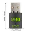 USB2.0 Bluetooth 5.0 2 in1 Dongle Bluetooth Wireless Network Card Wifi Network Adapter  PC/Laptop