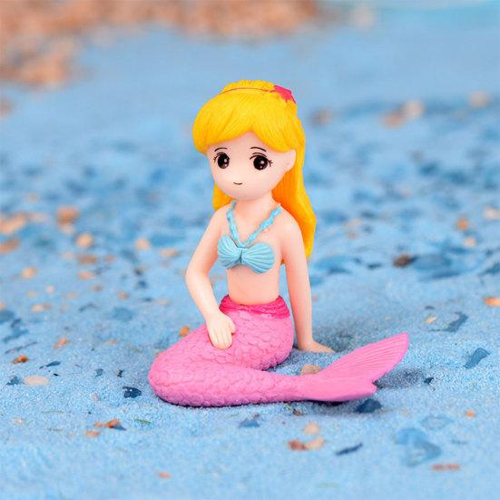 DIY Mermaid Mini Model Figurine Miniature Fairy Garden Bonsai Aquarium Decor