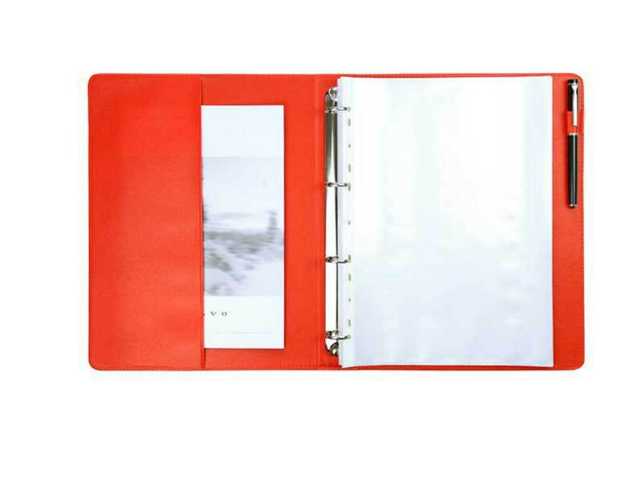 Transparent A4 Ring Binder: Black, Punchable, Photo Album, Contract Archive Folder