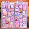 Cute Cartoon Animal Rabbit Soft Decompress Paw Butt Stickers Creative 3D Puffy Decal Phone Case Laptop Decoration Bubble Sticker