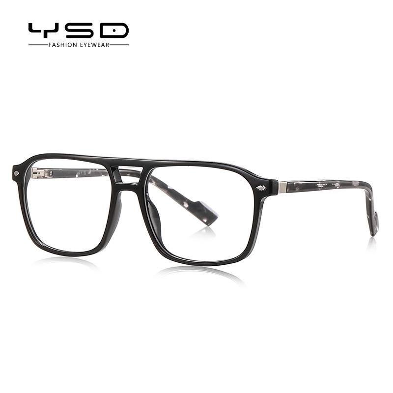LS219 Retro Schildpatt Anti-Blaulicht Wayfarer Brille mit Acetat-Bügeln – Klassischer Europäischer & Amerikanischer Stil.
