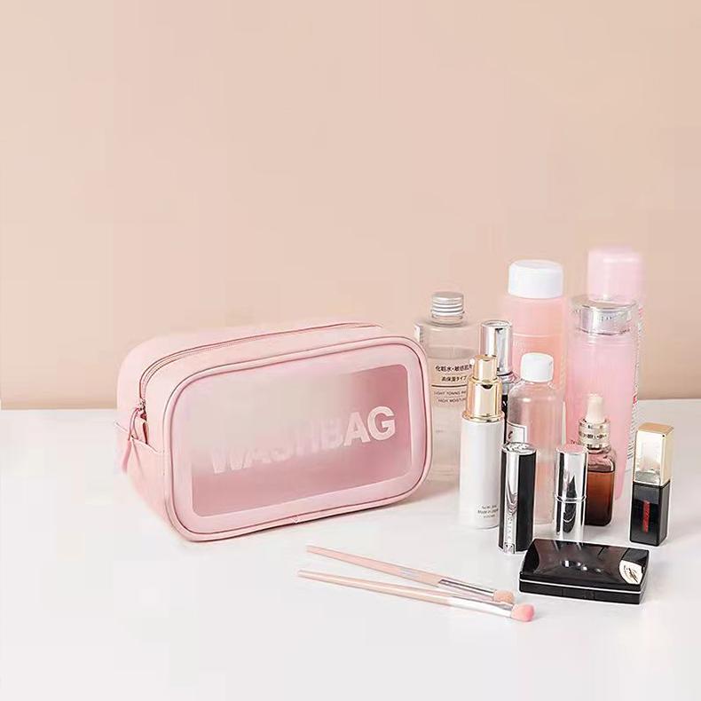 

Женская водонепроницаемая прозрачная косметичка большой емкости, дорожная сумка, портативная туалетная сумка, косметичка для хранения, косметичка-органайзер 22*13*7m