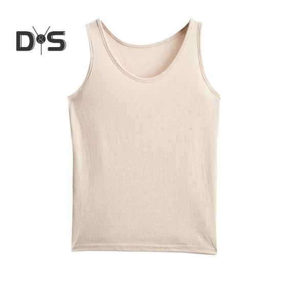 Women Vest O-Neck Sleeveless Loose Fit Tank Tops Solid Color Casual Camisole Summer Versatile Daily Tops