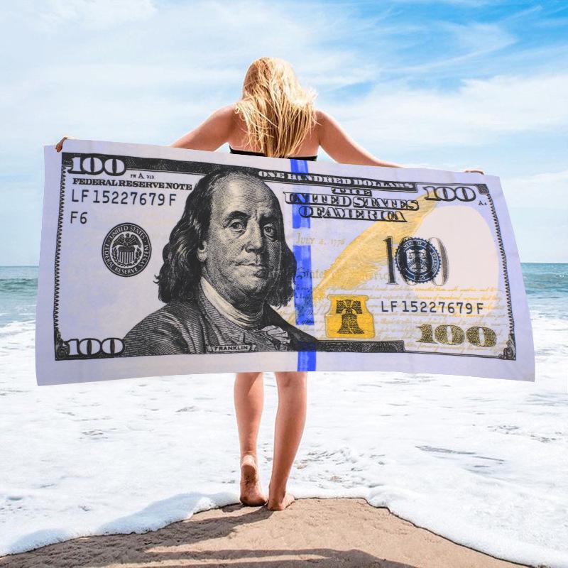 Customizable Large Microfiber Surfing and Beach Towel - Absorbent and Quick-Dry for Adults