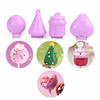 4pcs Heart Cake Round Shape Cake Pop Mold Set Pink Purple Cake Pop Shaper  for Party Treats
